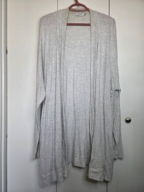 🌷Ricki's Women's XXL Open-Front Lightweight Long Gray Cardigan Sweater